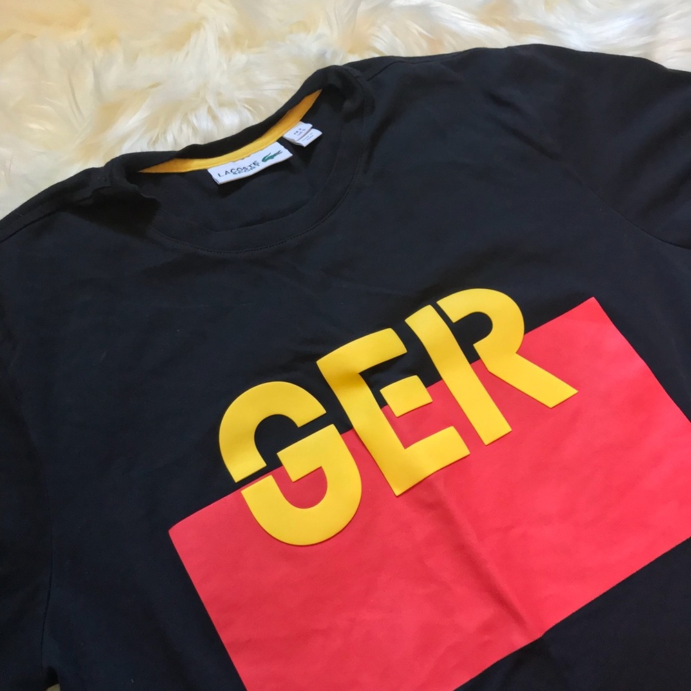 LACOSTE Sport Germany Flag Shirt